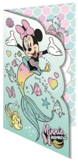 Disney Minnie csillámos üdvözlőkártya+boríték termékfotó