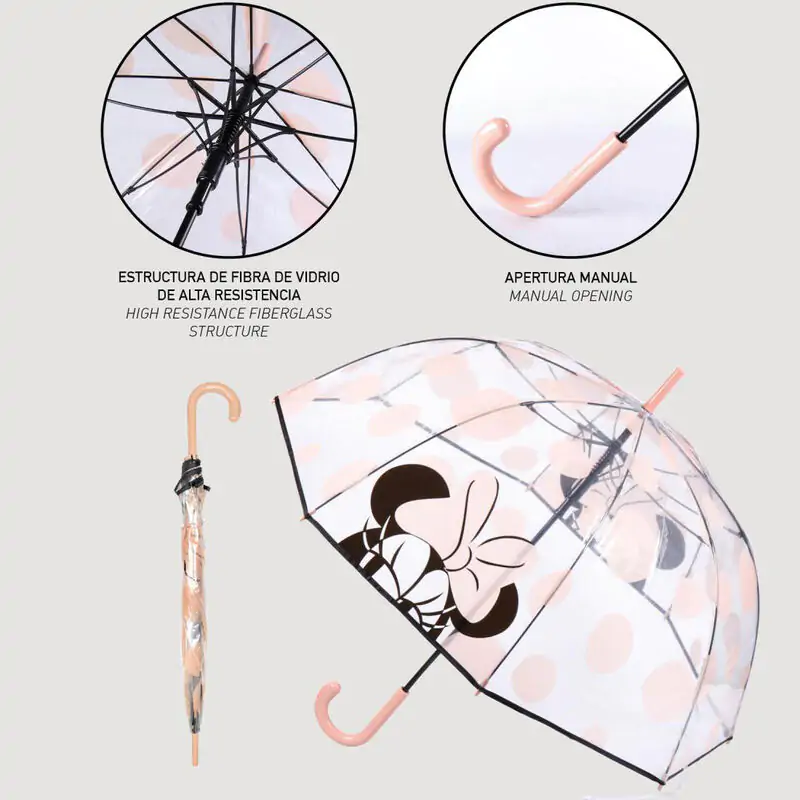 Disney Umbrella Minnie transparent termékfotó