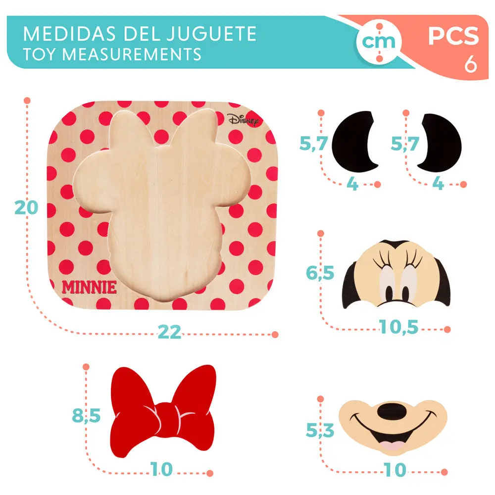 Disney Minnie fa puzzle termékfotó