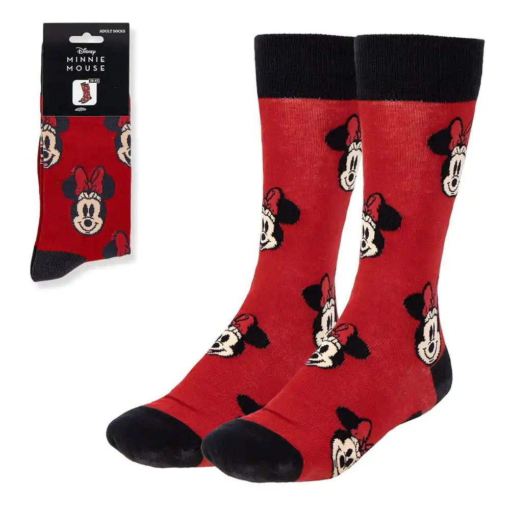 Disney Minnie Face Red zokni 36-43 termékfotó