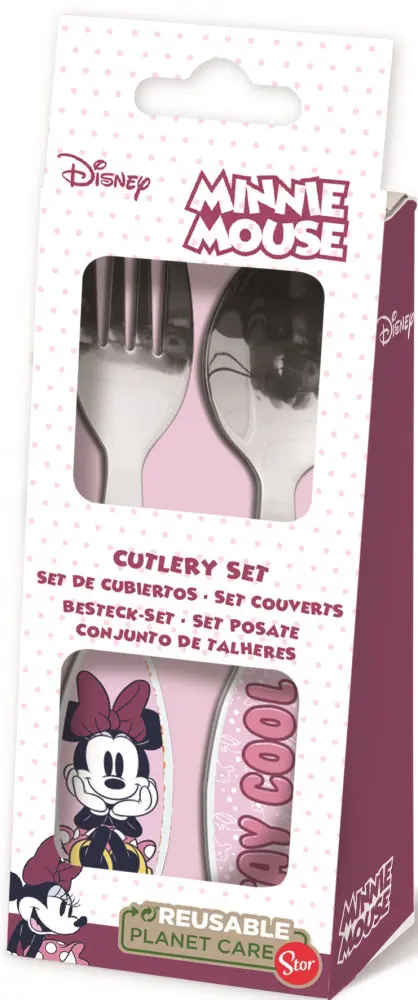 Disney Minnie fém evőeszköz készlet - 2 darabos termékfotó