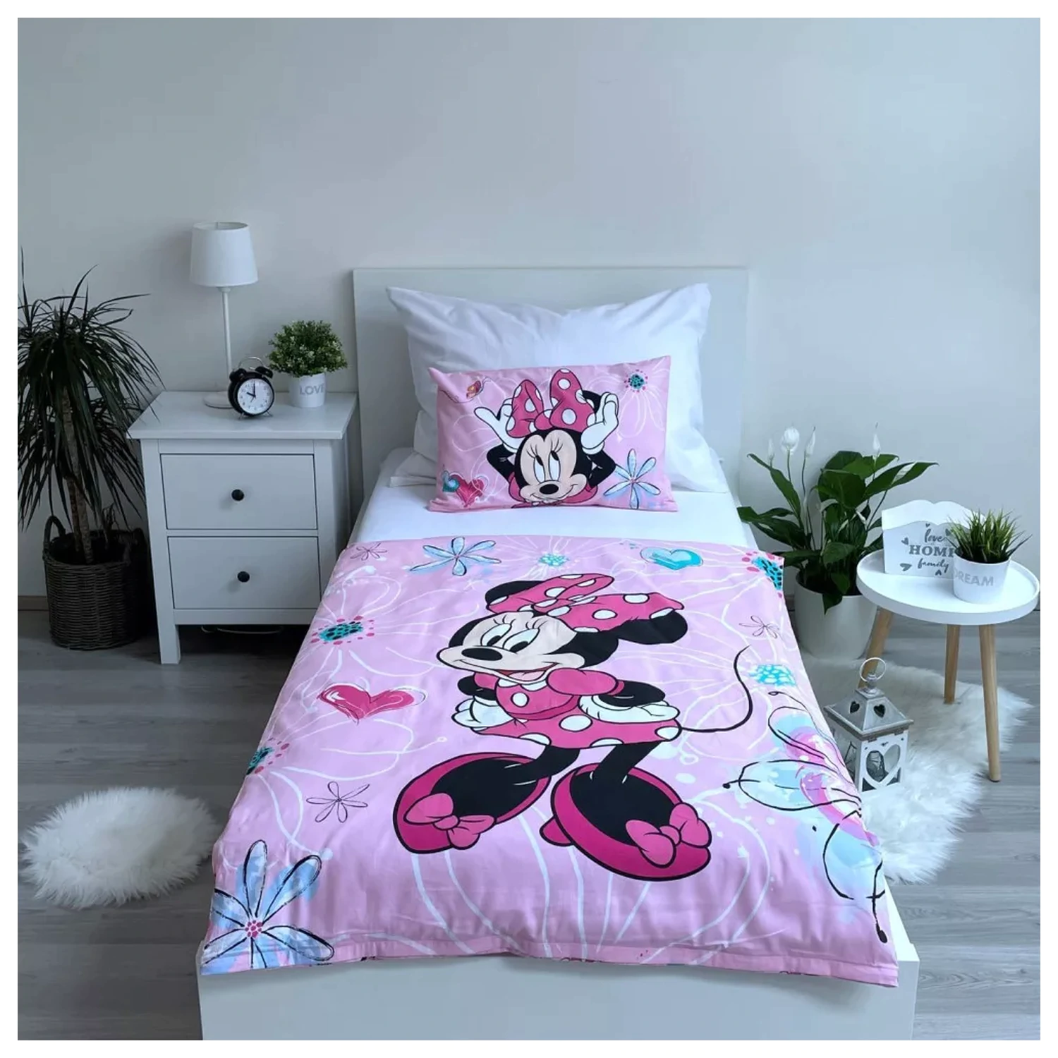 Disney Minnie Flowers gyerek, ovis ágyneműhuzat  termékfotó