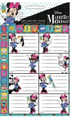 Disney Minnie füzetcímke matricával 16 db-os termékfotó