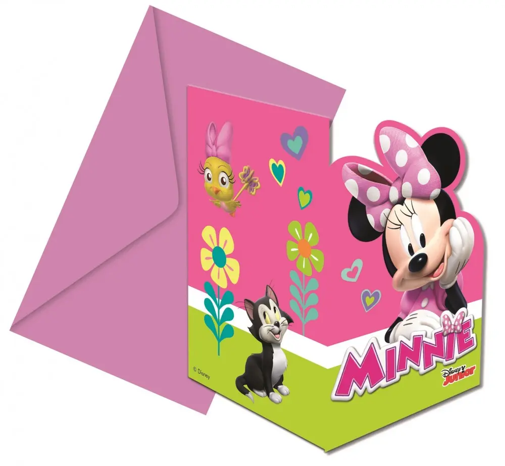Disney Minnie Happy Helpers Party Meghívó 6 db-os termékfotó