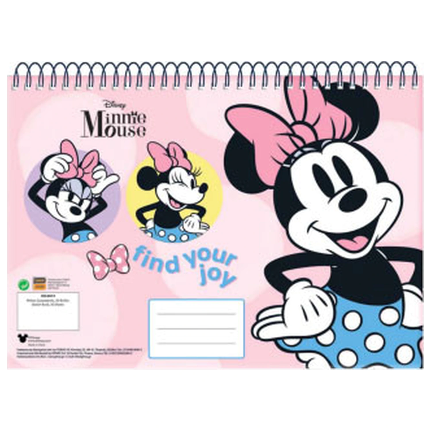 Disney Minnie Joy A/4 spirál vázlatfüzet 30 lapos termékfotó
