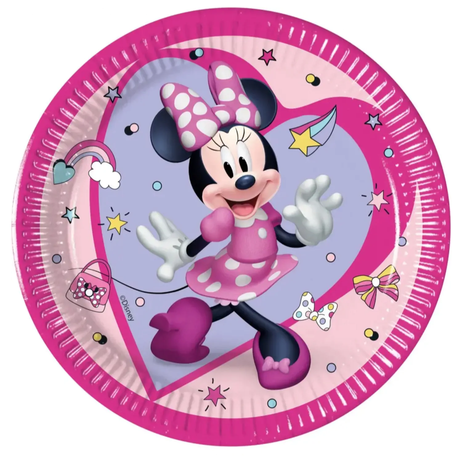 Disney Minnie Junior papírtányér 8 db-os 20 cm FSC termékfotó