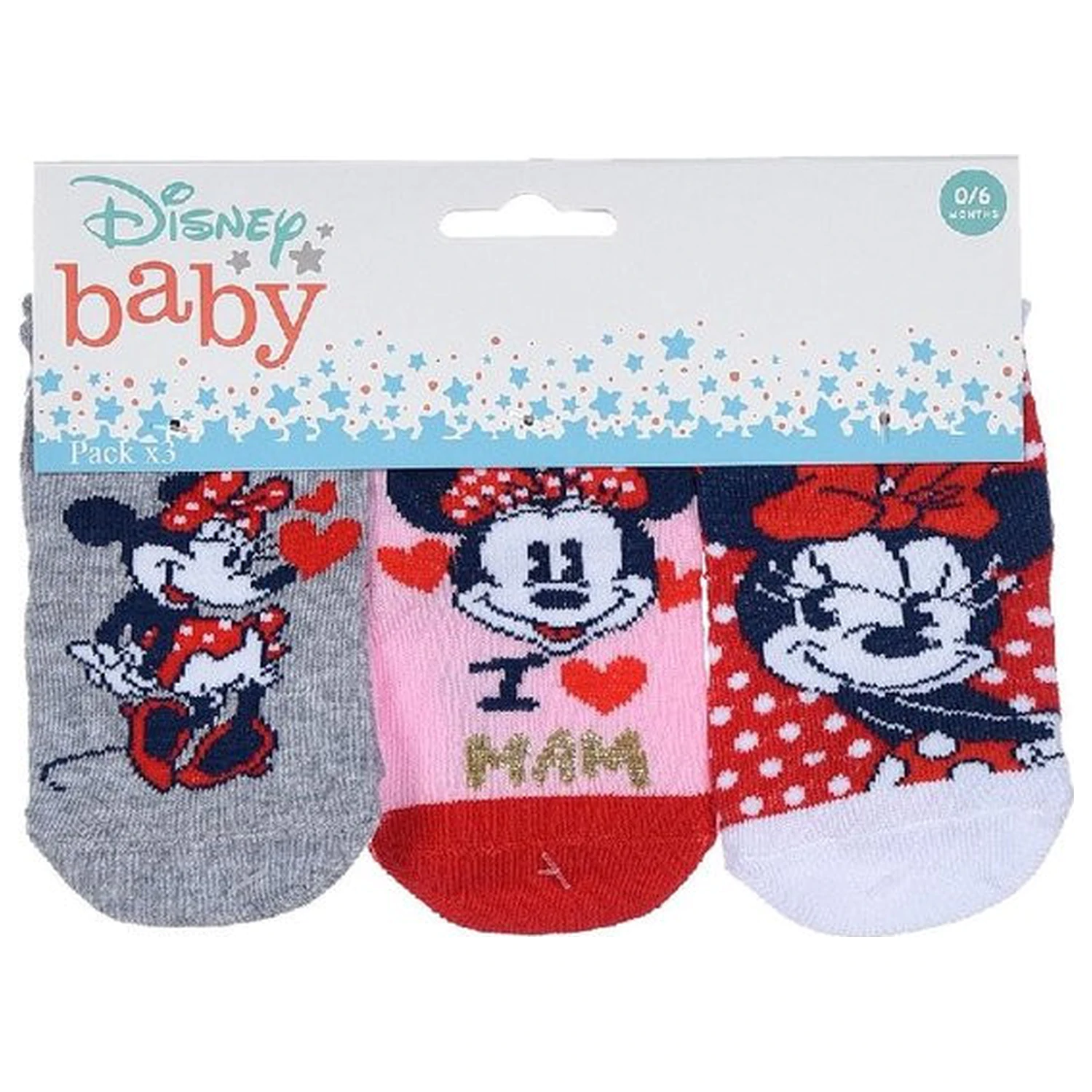 Disney Minnie Love Mam baba zokni 0/6 hó termékfotó