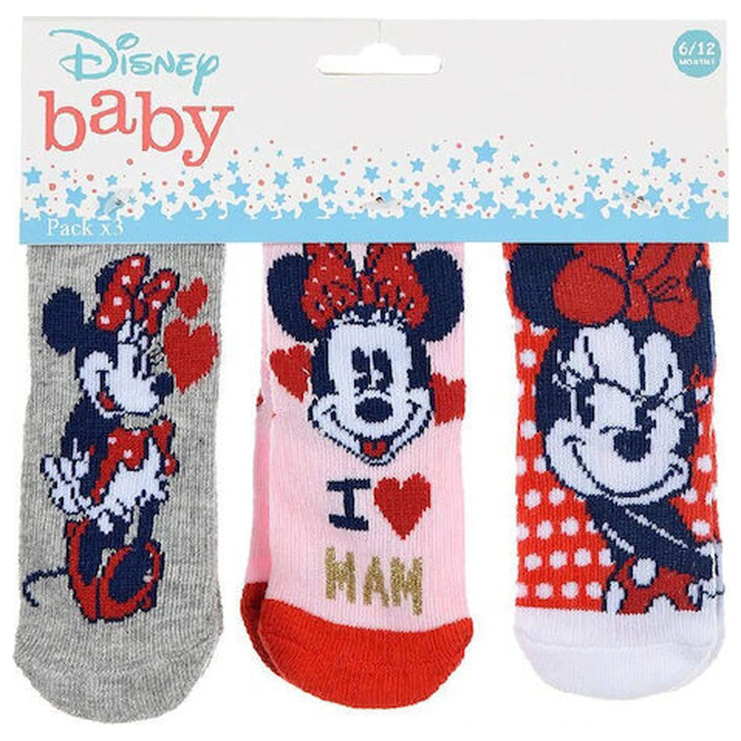 Disney Minnie Love Mam baba zokni 0/6 hó termékfotó