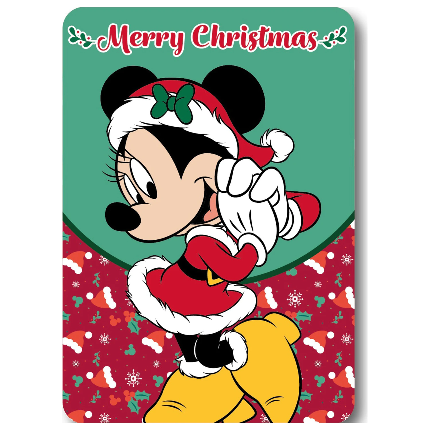 Disney Minnie Merry Moments Karácsonyi polár takaró  termékfotó