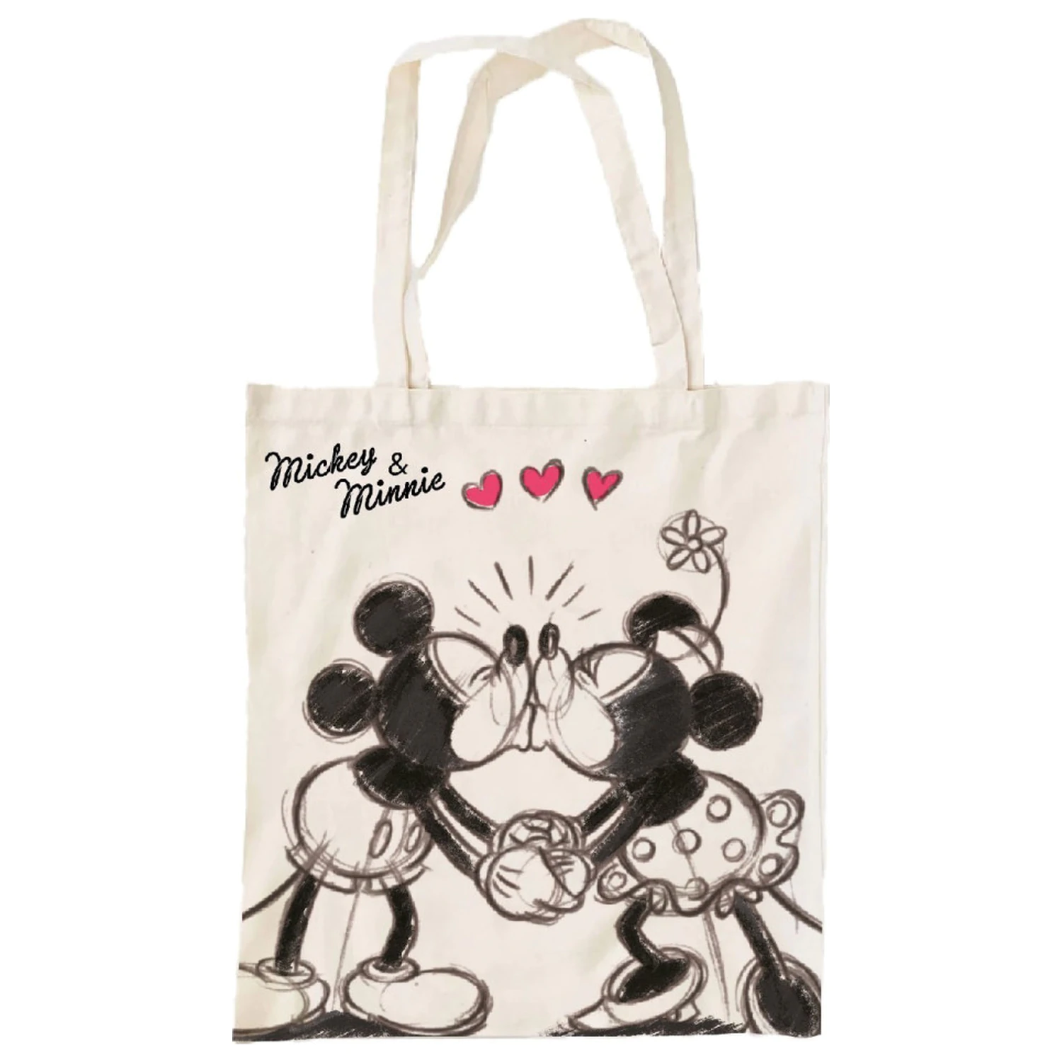 Disney Minnie Mickey Kiss vászontáska, bevásárlótáska 44 cm termékfotó