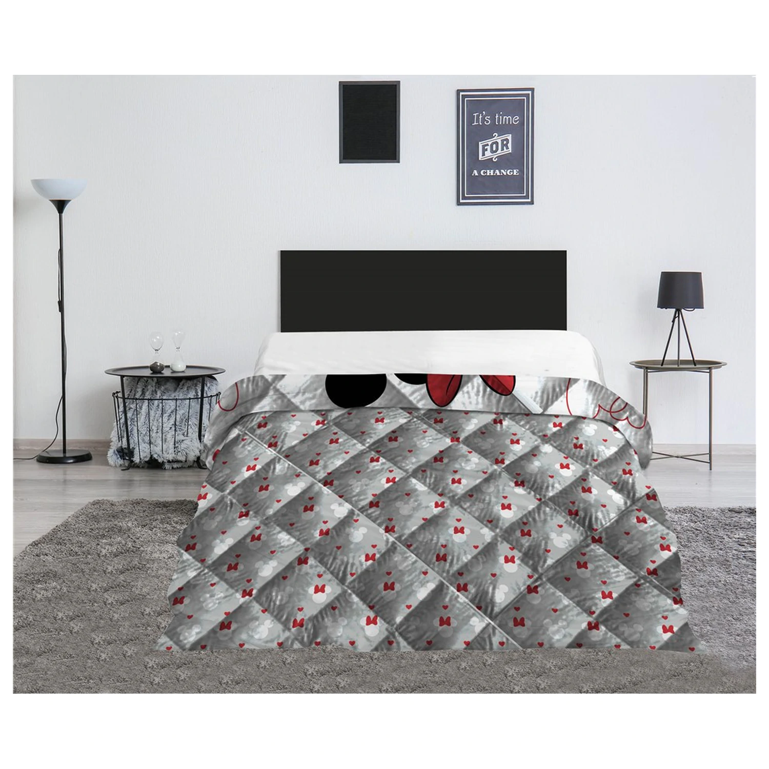 Disney Minnie Mickey Love steppelt ágytakaró, paplan 240x220cm termékfotó