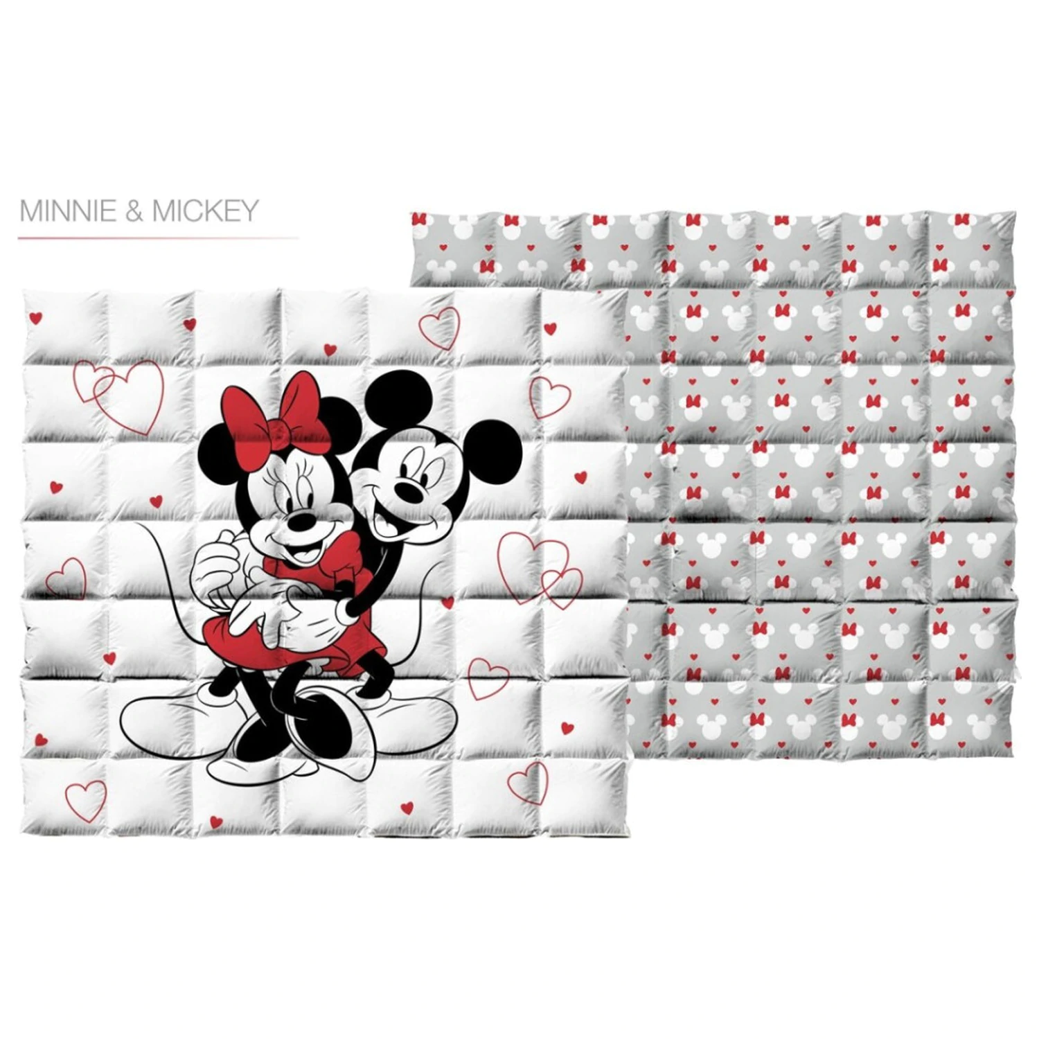 Disney Minnie Mickey Love steppelt ágytakaró, paplan 240x220cm termékfotó