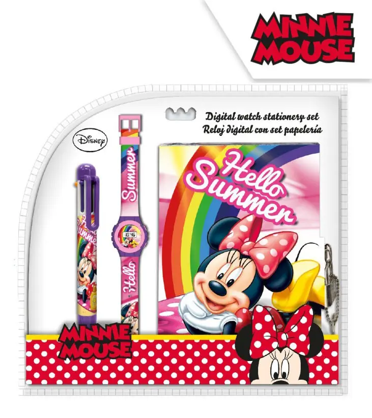 Disney Minnie napló + 6 színű toll + karóra termékfotó