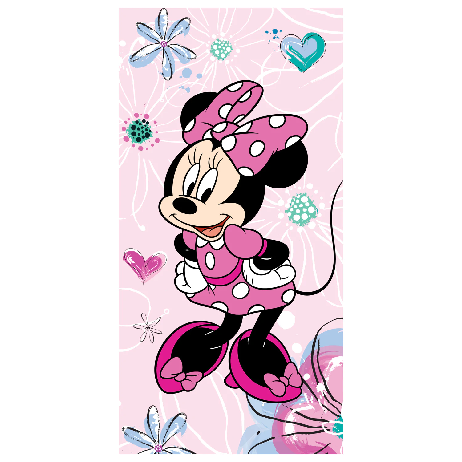 Disney Minnie Pink Floral törölköző termékfotó