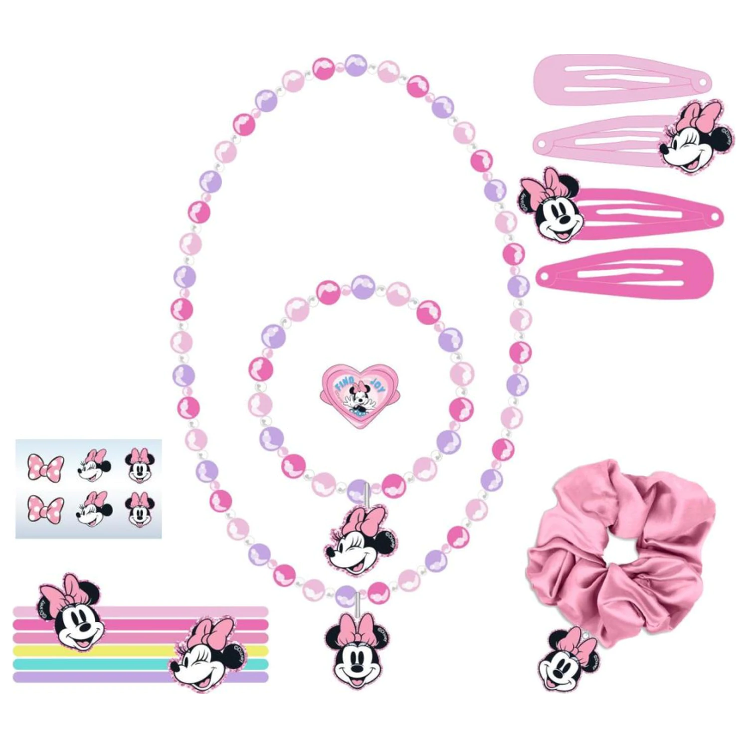 Disney Minnie Pink hajkiegészítő és ékszer szett 15 db-os termékfotó