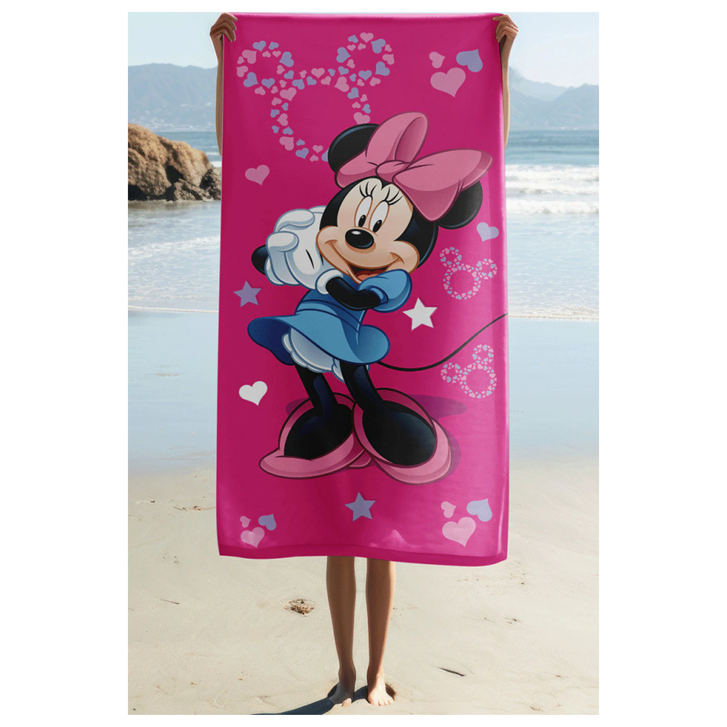 Disney Minnie Pink Star törölköző 70x140cm termékfotó
