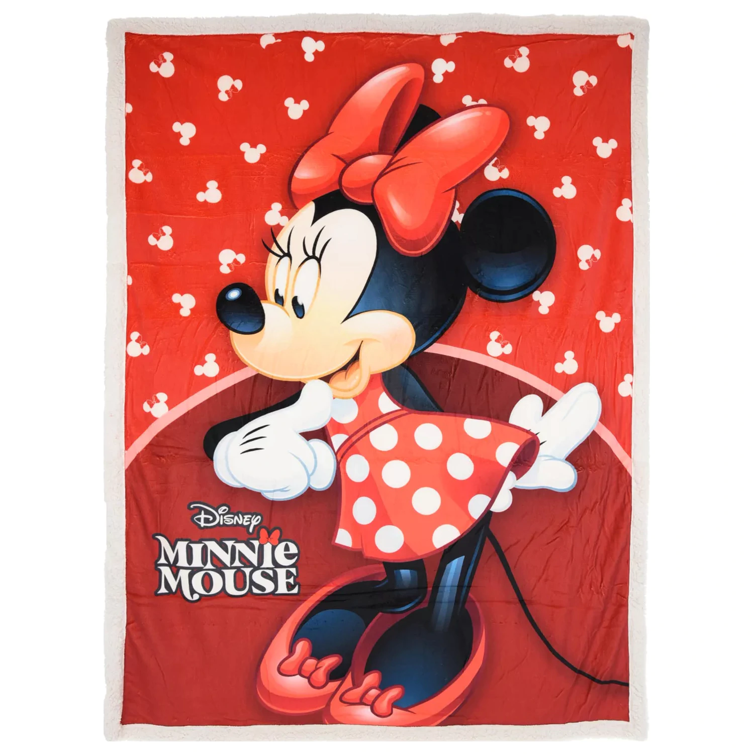 Disney Minnie Red sherpa takaró 140x190 cm termékfotó