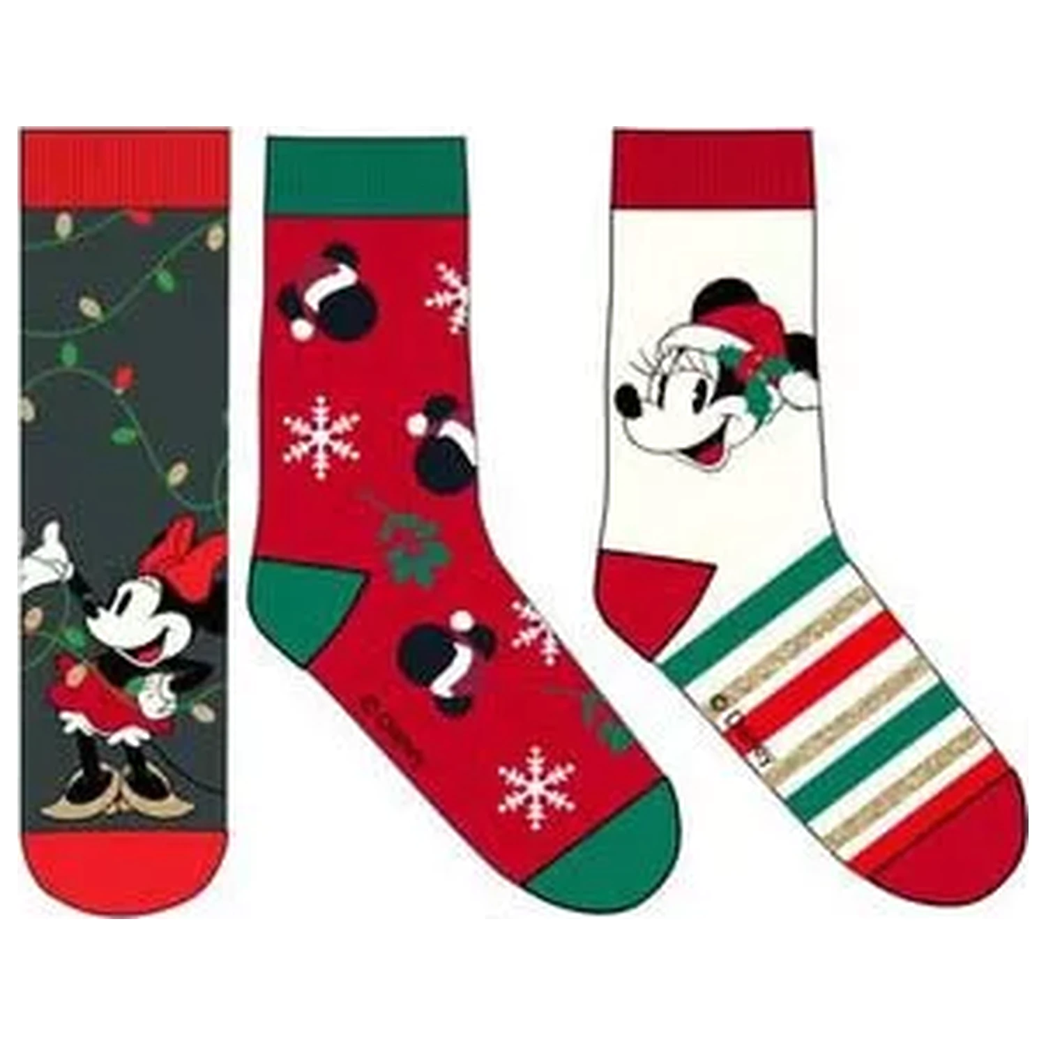 Disney Minnie Skylight Karácsonyi női zokni csomag 36/38 termékfotó