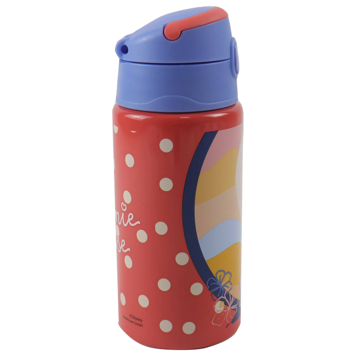 Disney Minnie Summer alumínium szívószálas kulacs akasztóval 500 ml termékfotó