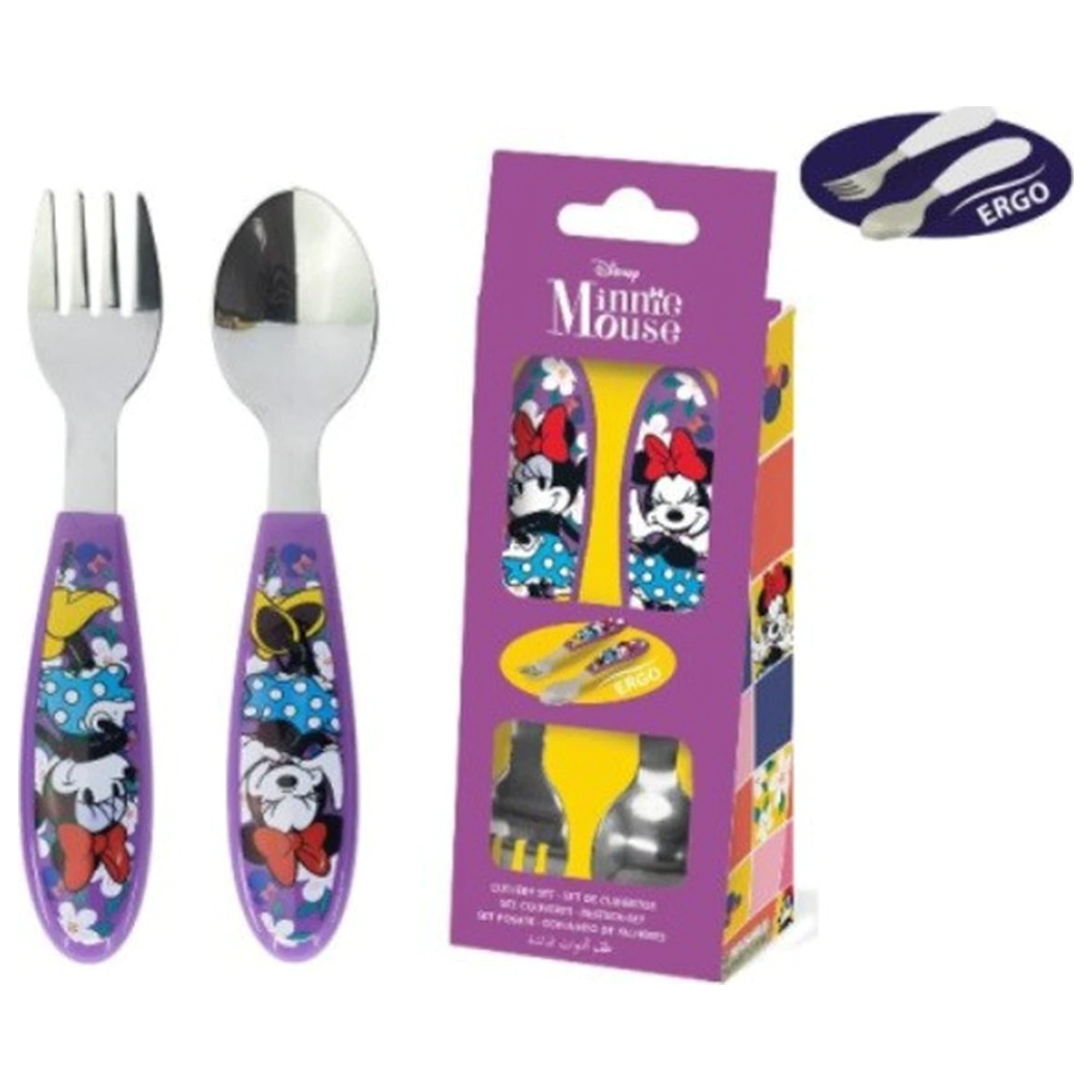 Disney Minnie Sunshine fém ergo evőeszköz készlet - 2 darabos termékfotó