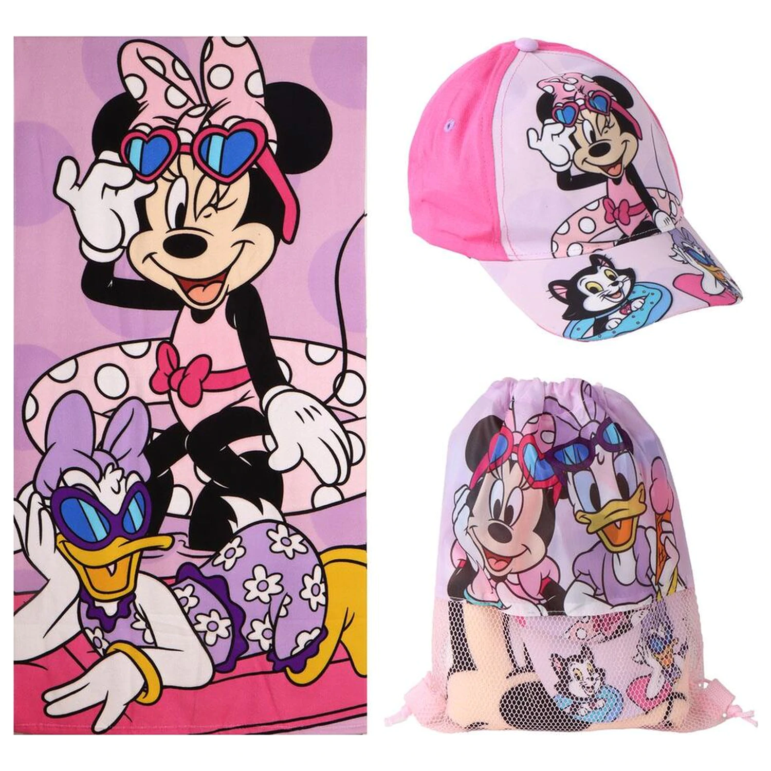 Disney Minnie törölköző + táska + sapka csomag termékfotó