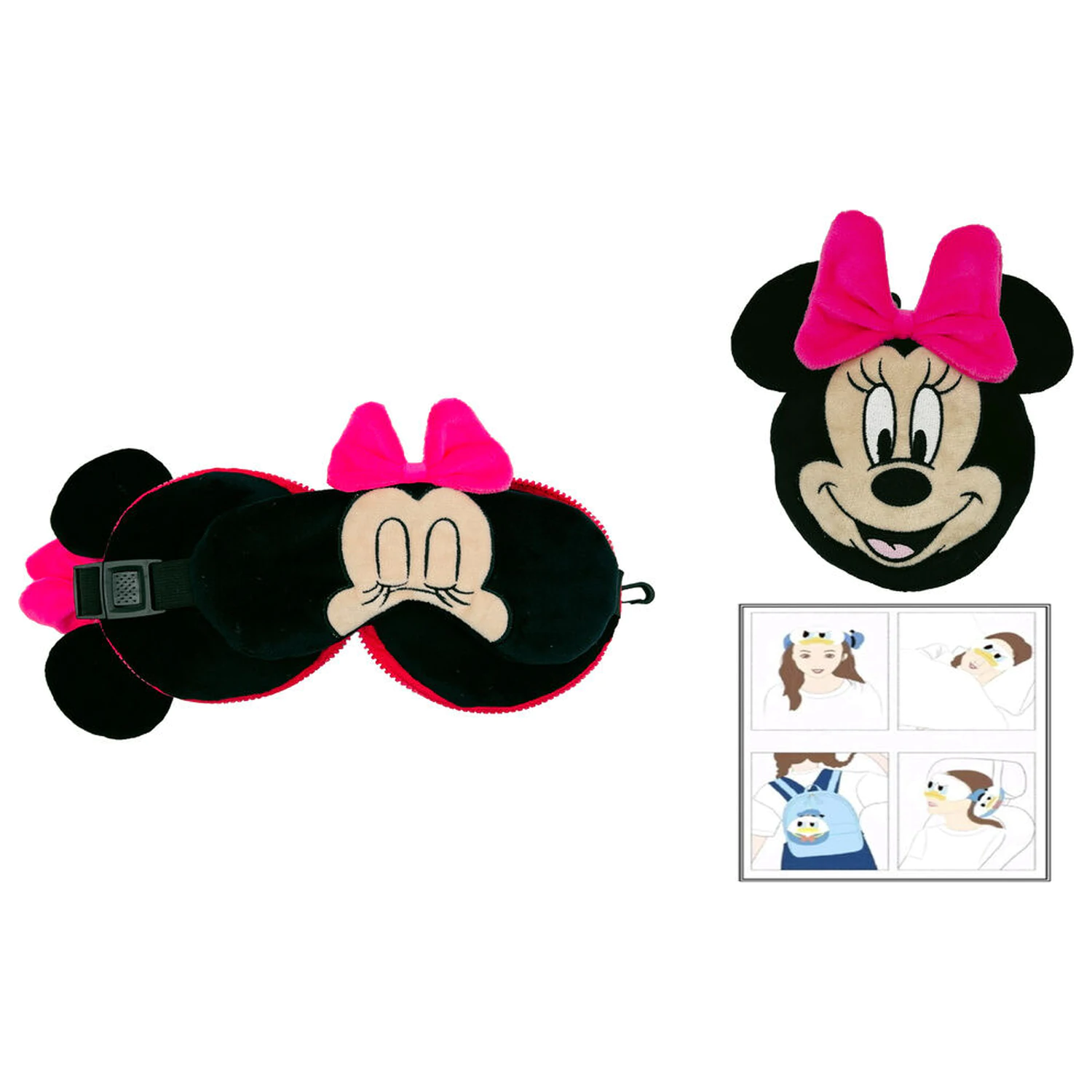 Disney Minnie utazópárna és alvó maszk termékfotó