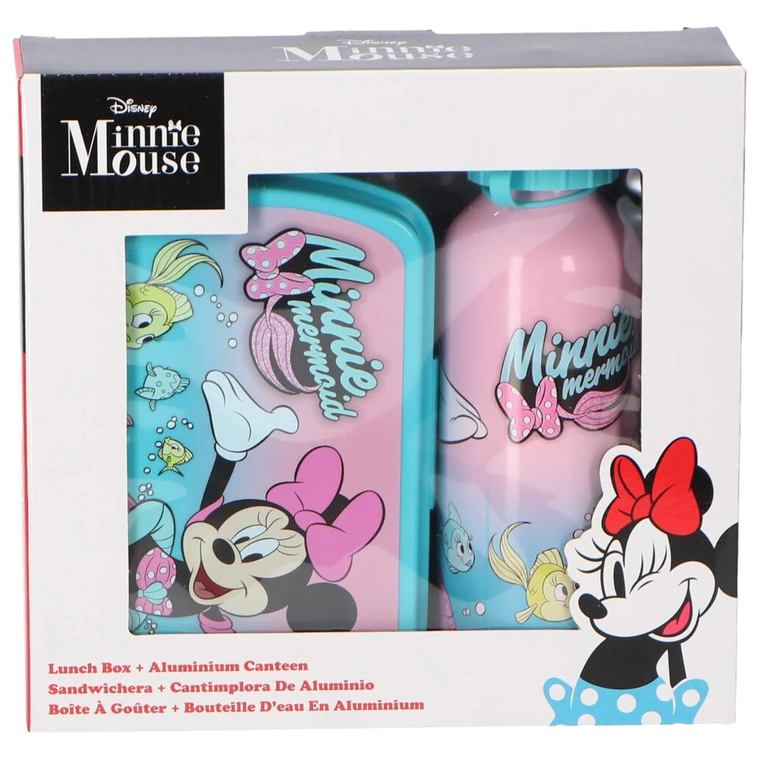 Disney Minnie uzsonna doboz és alumínium kulacs szett 500ml termékfotó