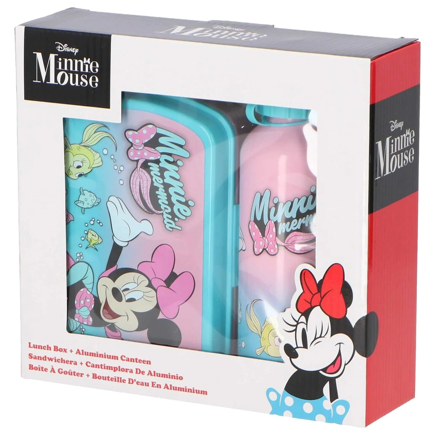 Disney Minnie uzsonna doboz és alumínium kulacs szett 500ml termékfotó