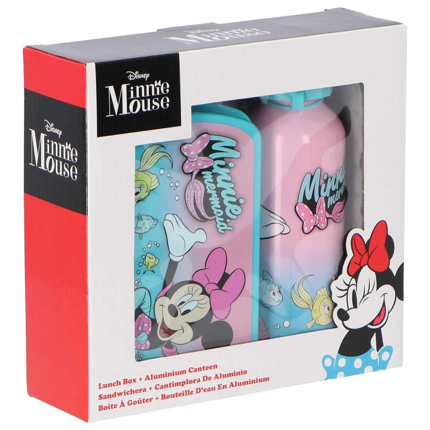 Disney Minnie uzsonna doboz és alumínium kulacs szett 500ml termékfotó