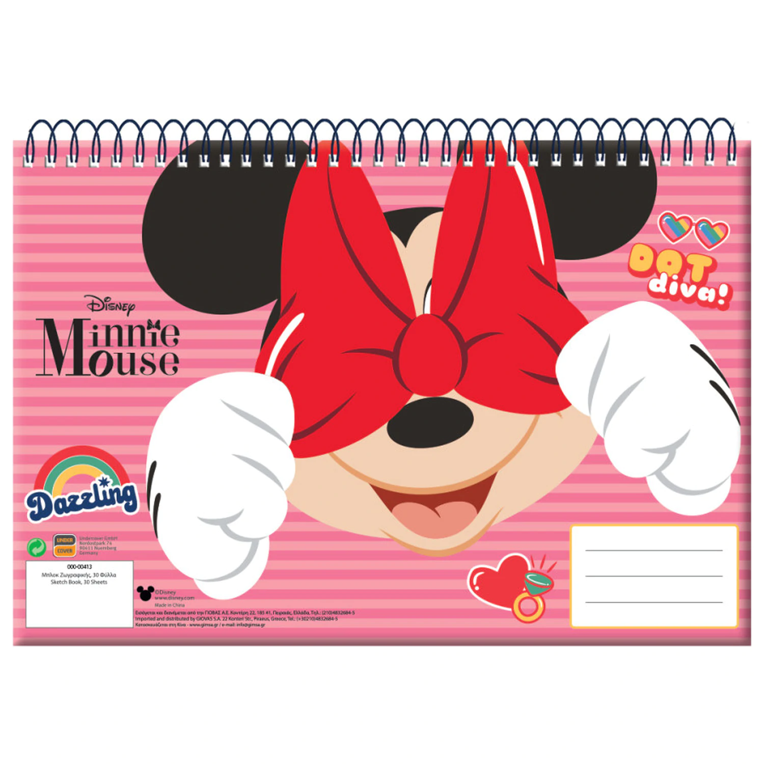 Disney Minnie Wink A/4 spirál vázlatfüzet, 30 lapos termékfotó