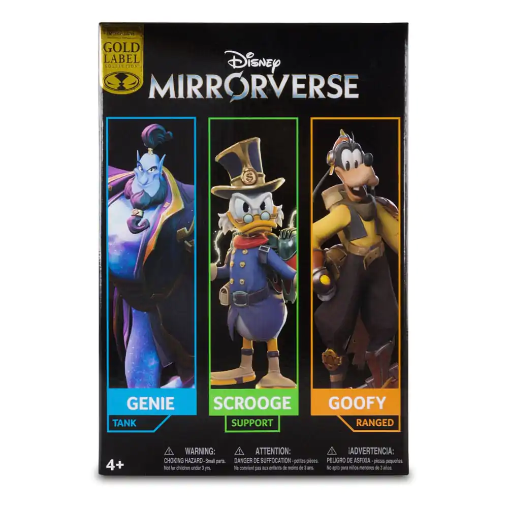 Disney Mirrorverse Combopack Dzsinn, Scrooge McDuck & Goofy (Gold Label) akciófigura csomag 13 - 18 cm termékfotó