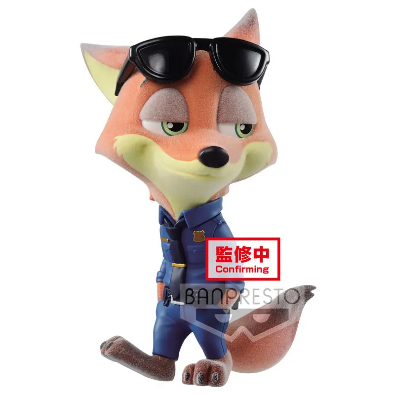 Disney Nick and Judy Nick Police Costume fluffy puffy figura 10cm termékfotó