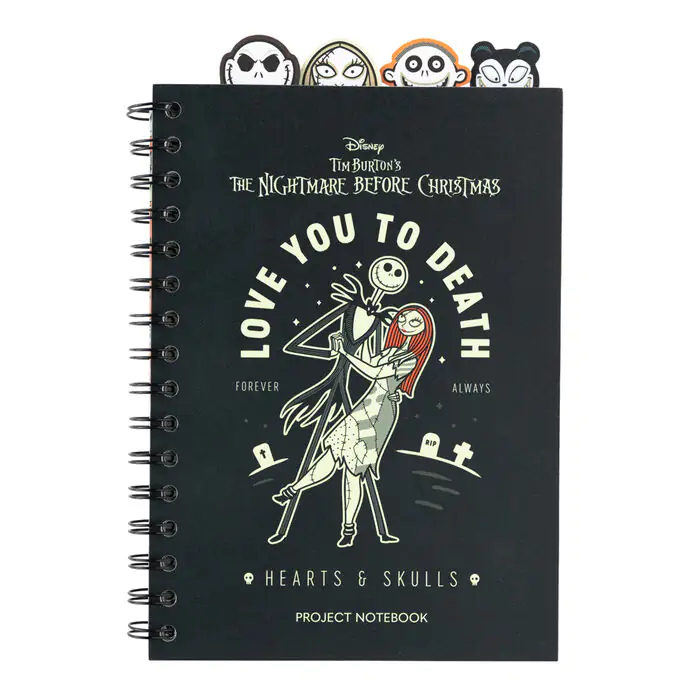 Disney Nightmare Before Christmas A5 jegyzetfüzet termékfotó
