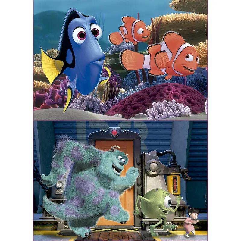 Disney Pixar Finding Nemo + Monsters Inc. fa puzzle 2x25db-os termékfotó