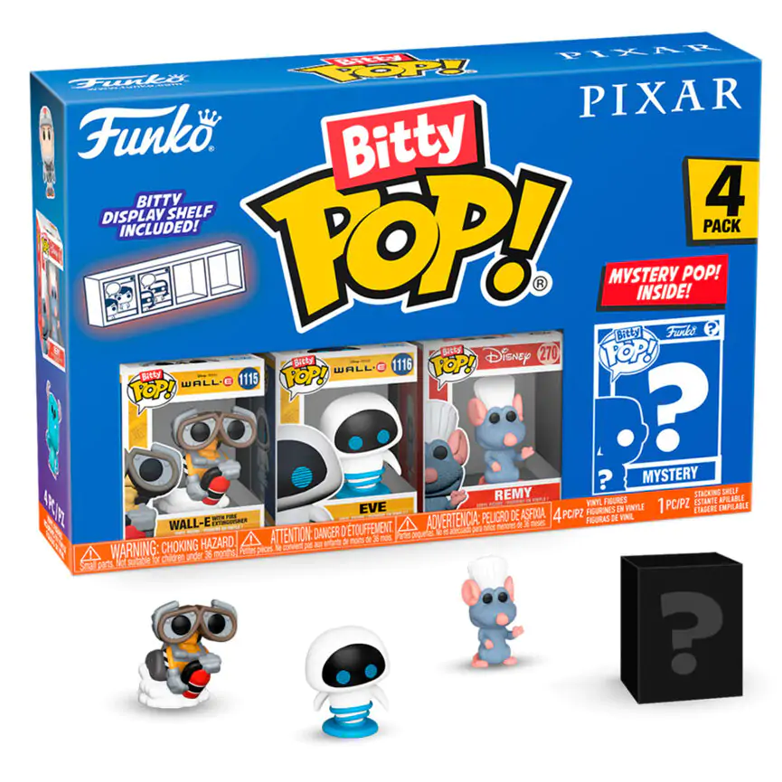 Disney Bitty Funko POP! Vinyl Figuren 4er-Pack Pixar Wall-E termékfotó