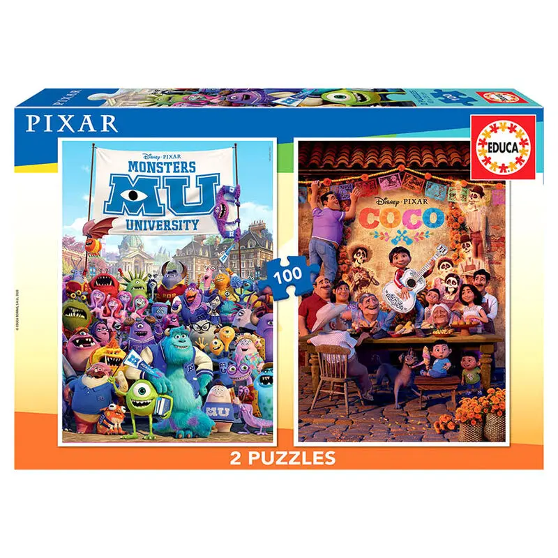 Disney Pixar Monster University + Coco puzzle 2x100db-os termékfotó