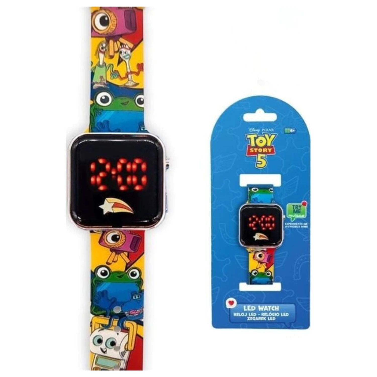 Disney Pixar Toy Story 5 Led-es karóra termékfotó