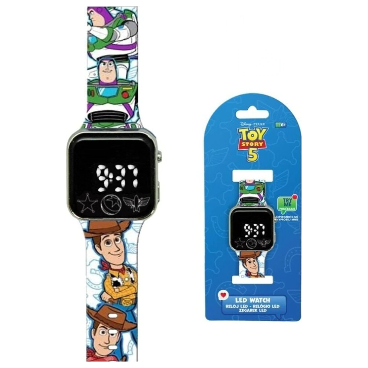 Disney Pixar Toy Story 5 Led-es karóra termékfotó