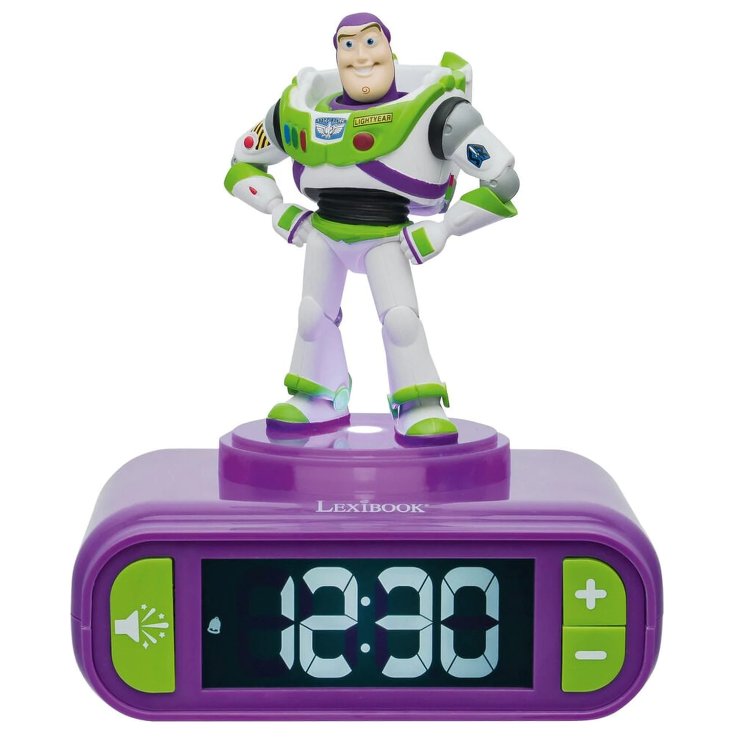 Disney Pixar Toy Story Buzz Lightyear 3D éjszakai lámpa és digitális ébresztőóra termékfotó