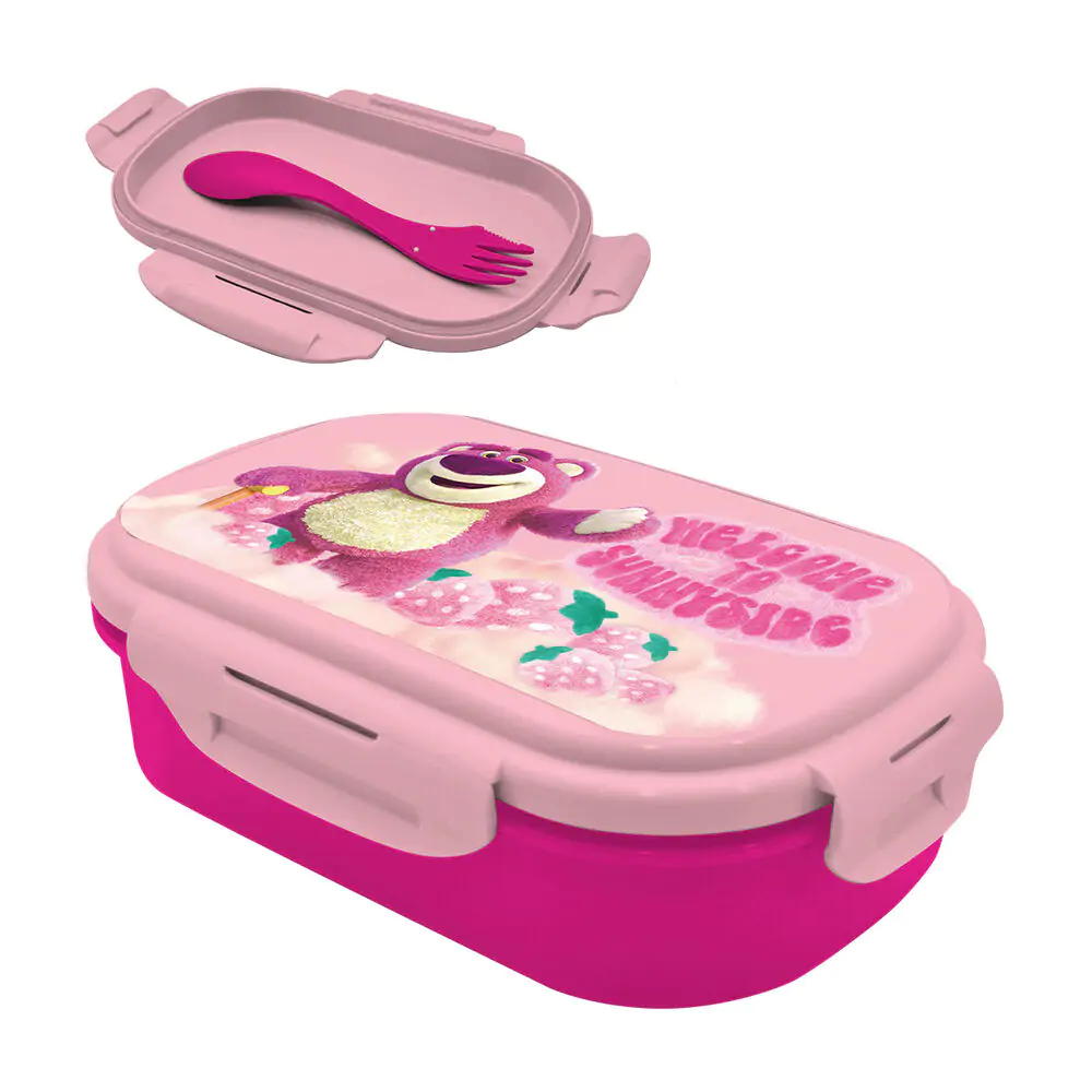 Disney Pixar Toy Story Lotso uzsonnás doboz étkészlet és evőeszköz szett termékfotó