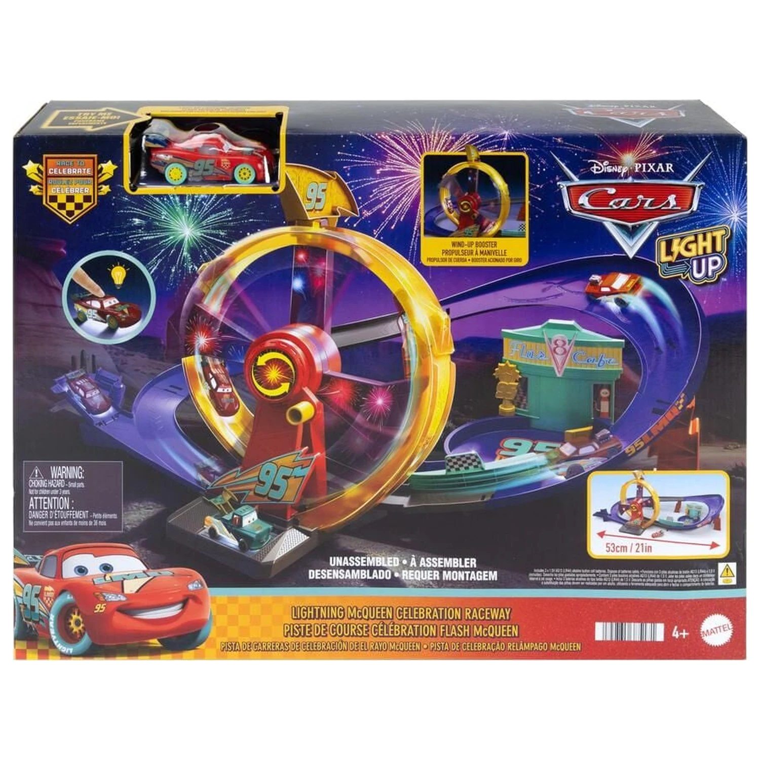 Disney Pixar Verdák Lightning McQueen pályaszett termékfotó