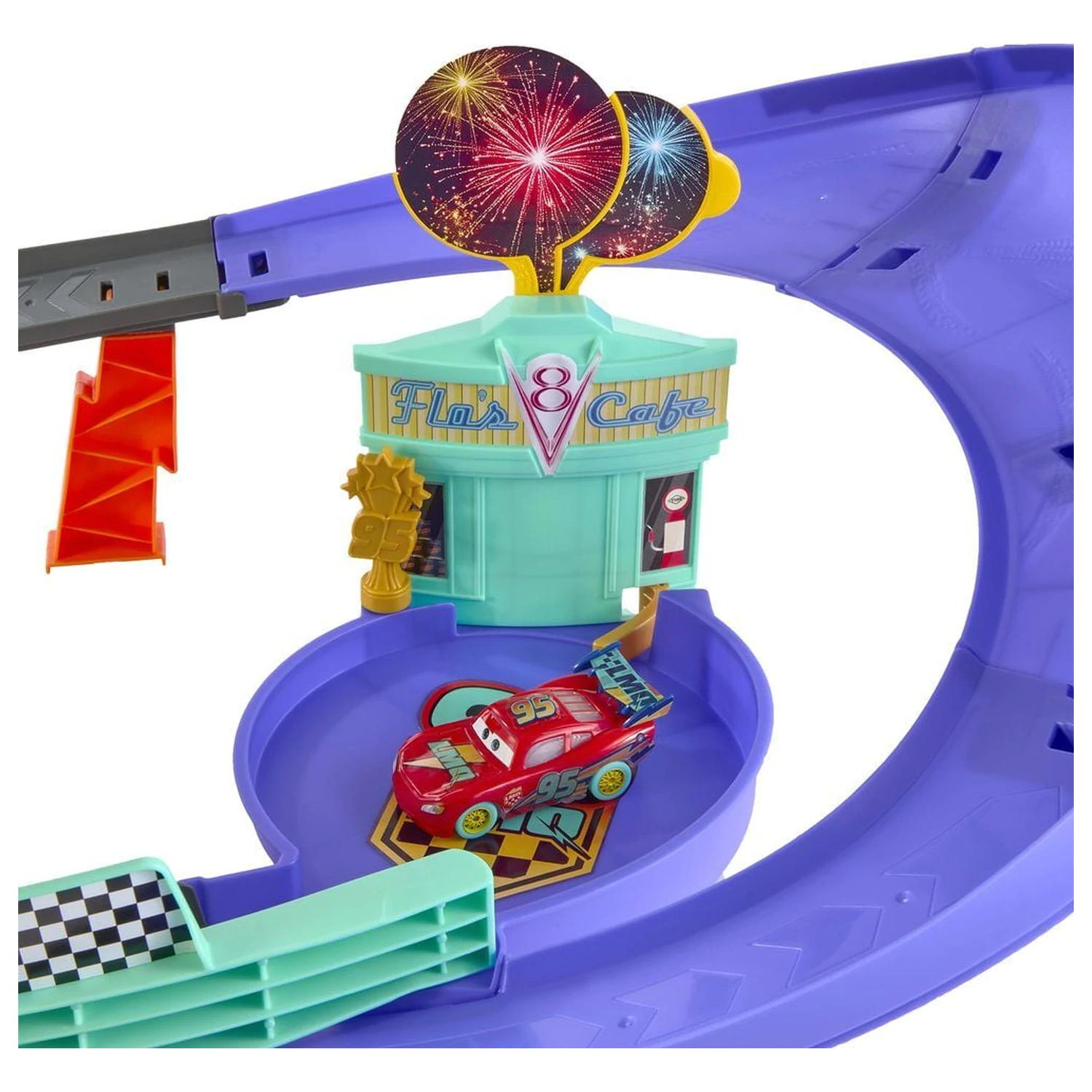 Disney Pixar Verdák Lightning McQueen pályaszett termékfotó