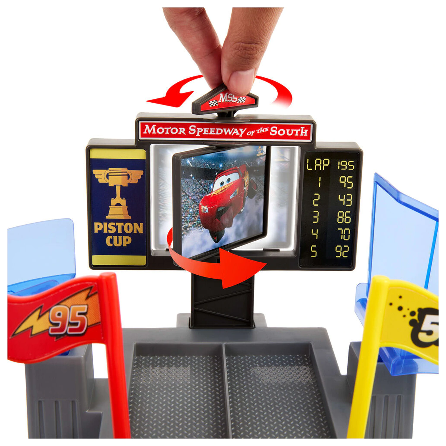 Disney Pixar Verdák Piston Cup Stunting Speedway játékszett termékfotó