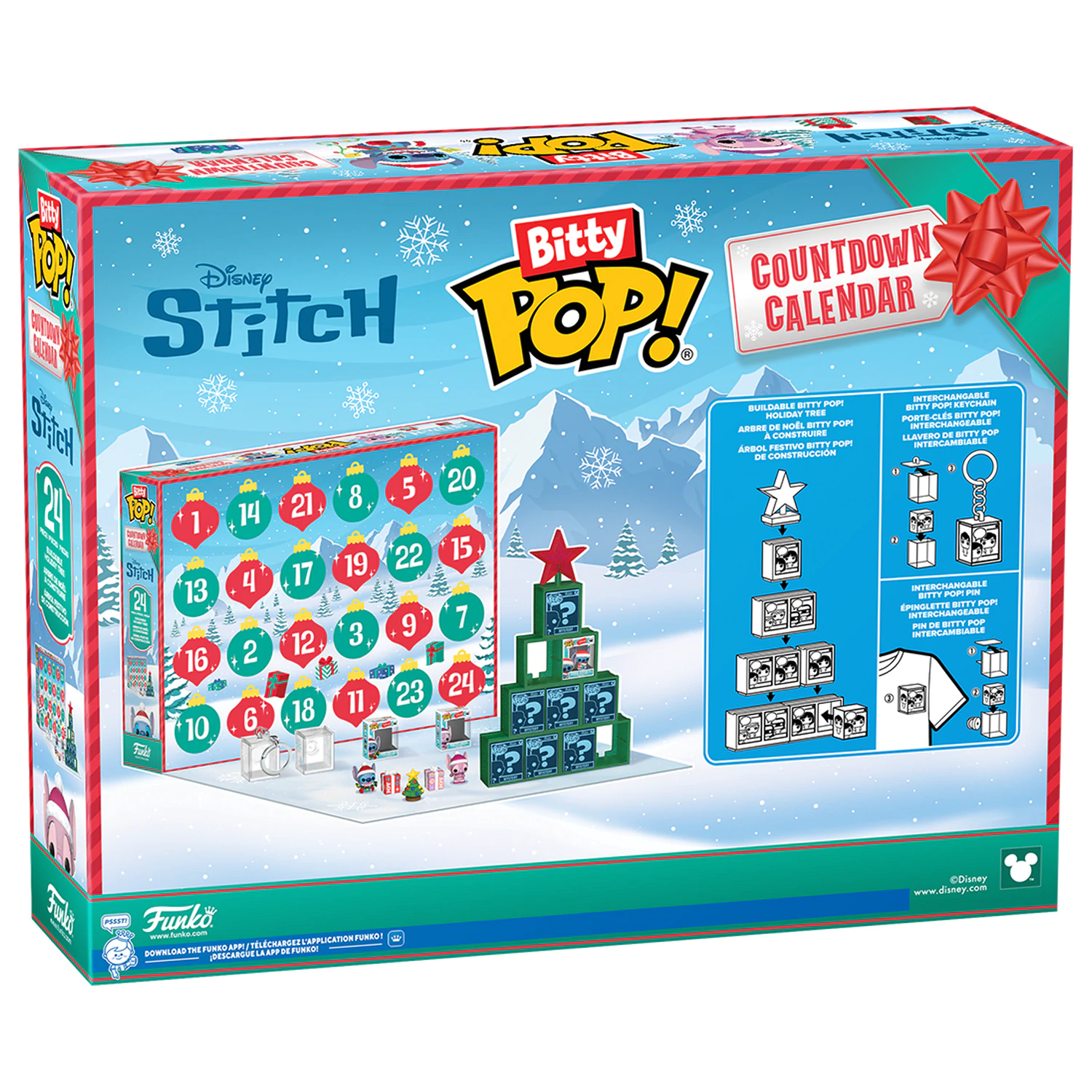 Disney Pocket Funko Bitty POP! Stitch Holiday adventi kalendárium termékfotó