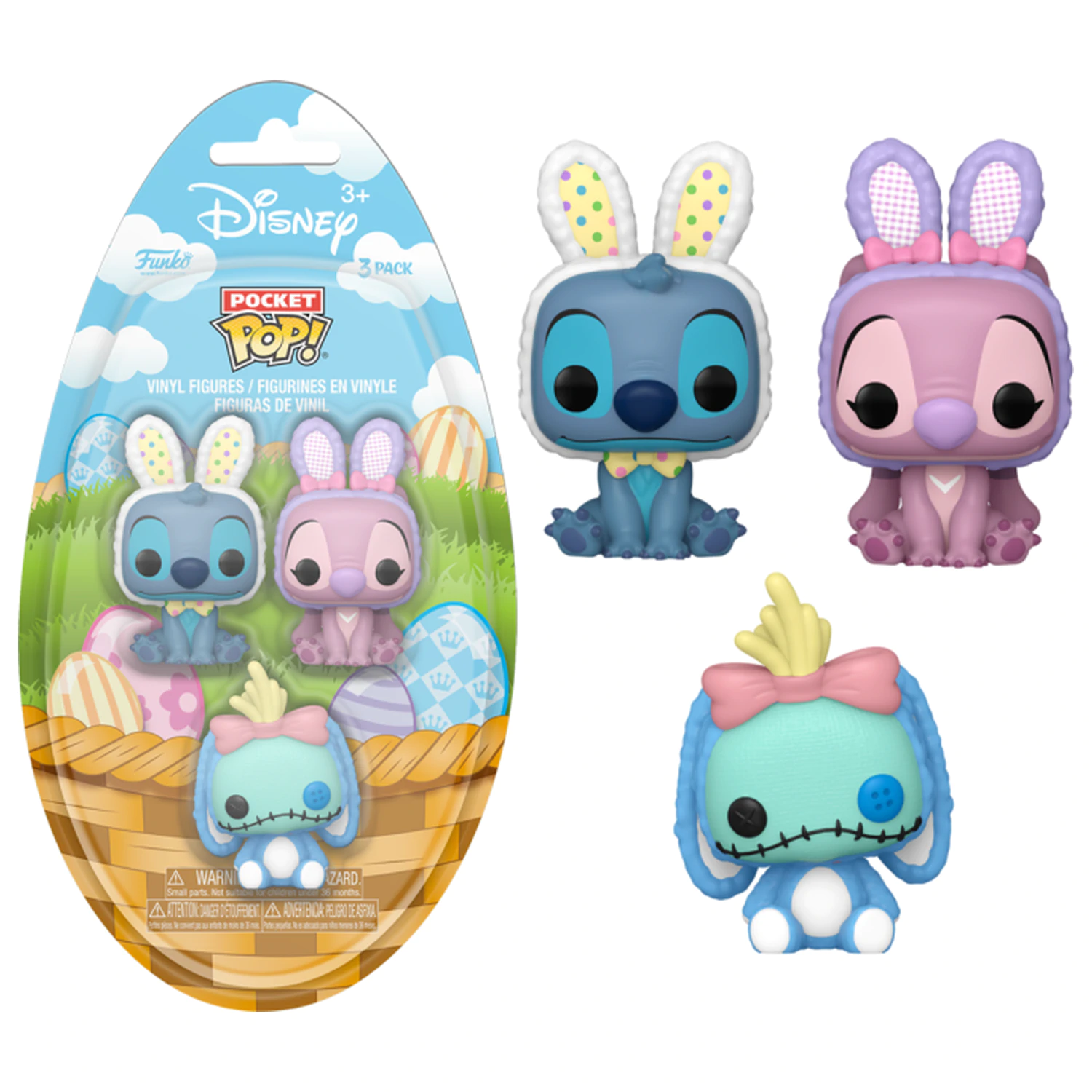 DISNEY Pocket Funko POP! Lilo & Stitch (3 db-os) termékfotó