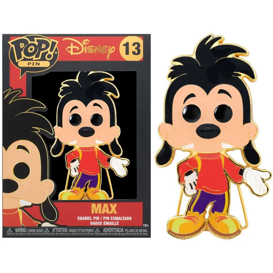 Disney POP! Enamel Pin Goofy Max kitűző 10 cm termékfotó