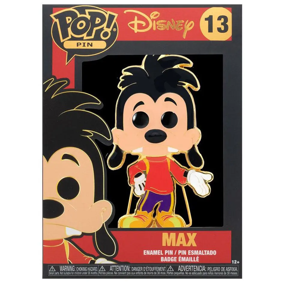 Disney POP! Enamel Pin Goofy Max kitűző 10 cm termékfotó