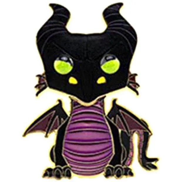 Disney POP! Enamel Pin Maleficent Dragon kitűző 10 cm termékfotó