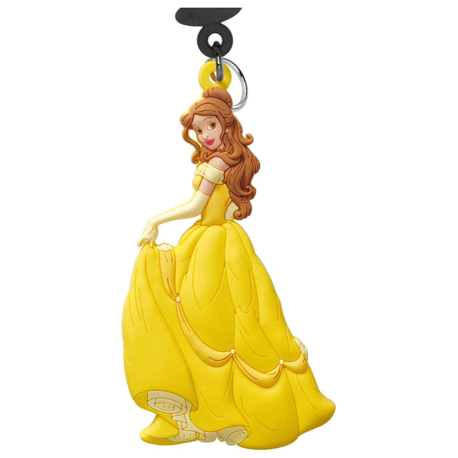 Disney Princess Belle Soft Touch PVC cipzárdísz/táskadísz termékfotó