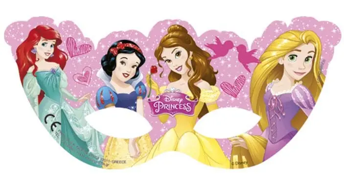 Disney Princess Dreaming, Hercegnők Maszk, álarc 6 db-os termékfotó